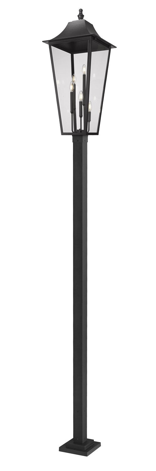 Z-LITE GANNON OUTDOOR POST MOUNTED FIXTURE - 536P | 5008PHXXLS-536P-BK - Post