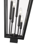 Z-LITE GANNON OUTDOOR POST MOUNT FIXTURE | 5008PHXXLS-BK - Post