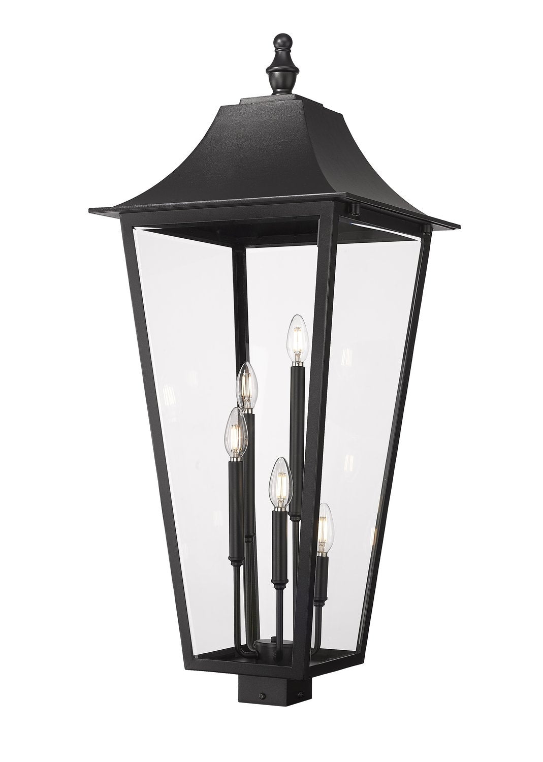 Z-LITE GANNON OUTDOOR POST MOUNT FIXTURE | 5008PHXXLS-BK - Post