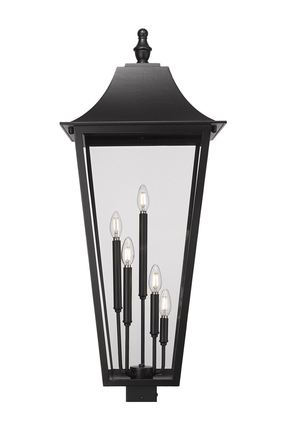 Z-LITE GANNON OUTDOOR POST MOUNT FIXTURE | 5008PHXXLS-BK - Post