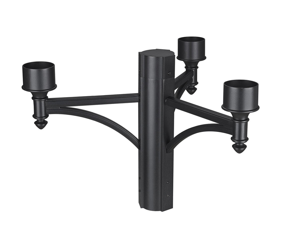 Z-LITE OUTDOOR OUTDOOR POSTS + HARDWARE | 501-3BK - Post