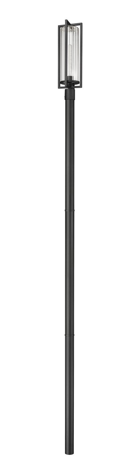 Z-LITE AURA OUTDOOR POST MOUNTED FIXTURE | 5013PHBR-5009P120-BK - Post