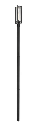 Z-LITE AURA OUTDOOR POST MOUNTED FIXTURE | 5013PHBR-5009P120-BK - Post