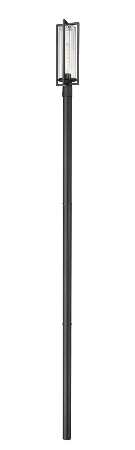 Z-LITE AURA OUTDOOR POST MOUNTED FIXTURE | 5013PHBR-5009P120-BK - Post