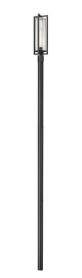 Z-LITE AURA OUTDOOR POST MOUNTED FIXTURE | 5013PHBR-5009P120-BK - Post