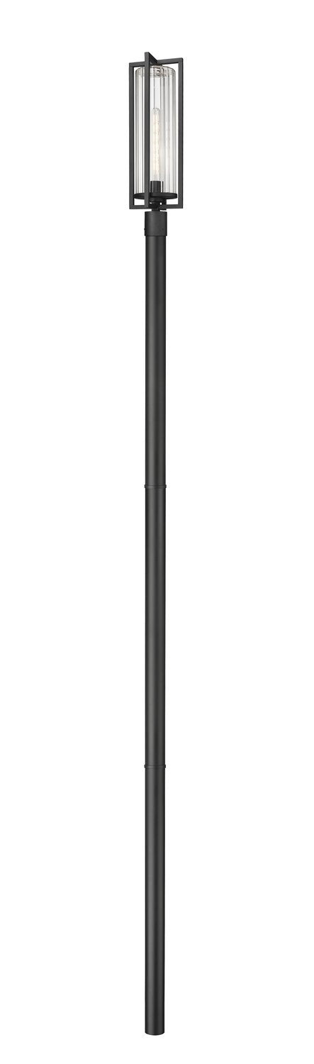 Z-LITE AURA OUTDOOR POST MOUNTED FIXTURE | 5013PHBR-5009P120-BK - Post