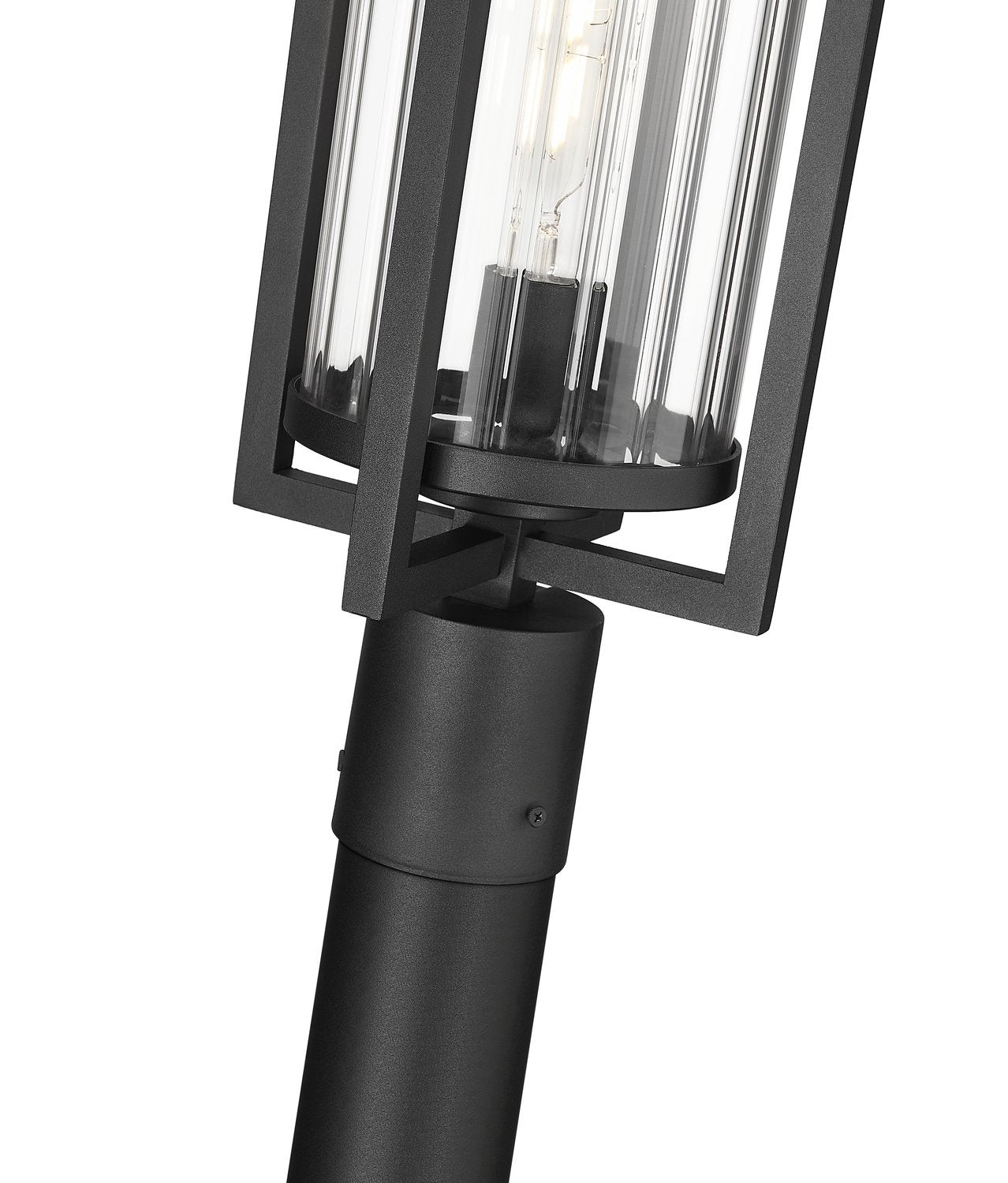 Z-LITE AURA OUTDOOR POST MOUNTED FIXTURE | 5013PHBR-5009P120-BK - Post