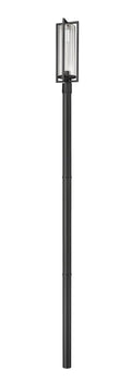 Z-LITE AURA OUTDOOR POST MOUNTED FIXTURE | 5013PHBR-5009P96-BK - Post