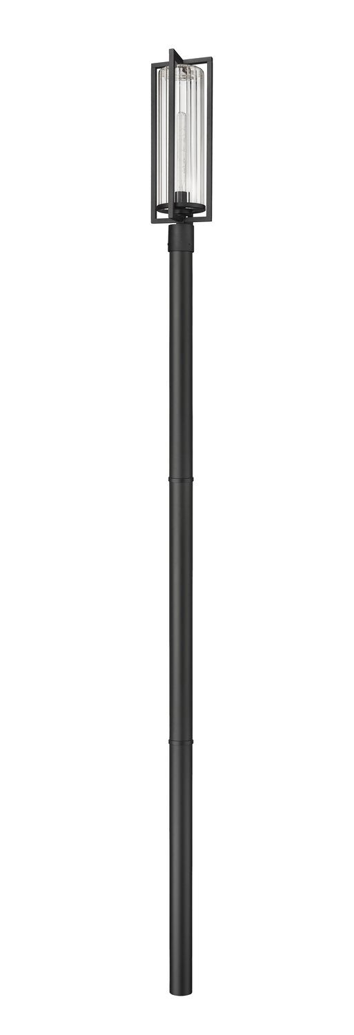 Z-LITE AURA OUTDOOR POST MOUNTED FIXTURE | 5013PHBR-5009P96-BK - Post