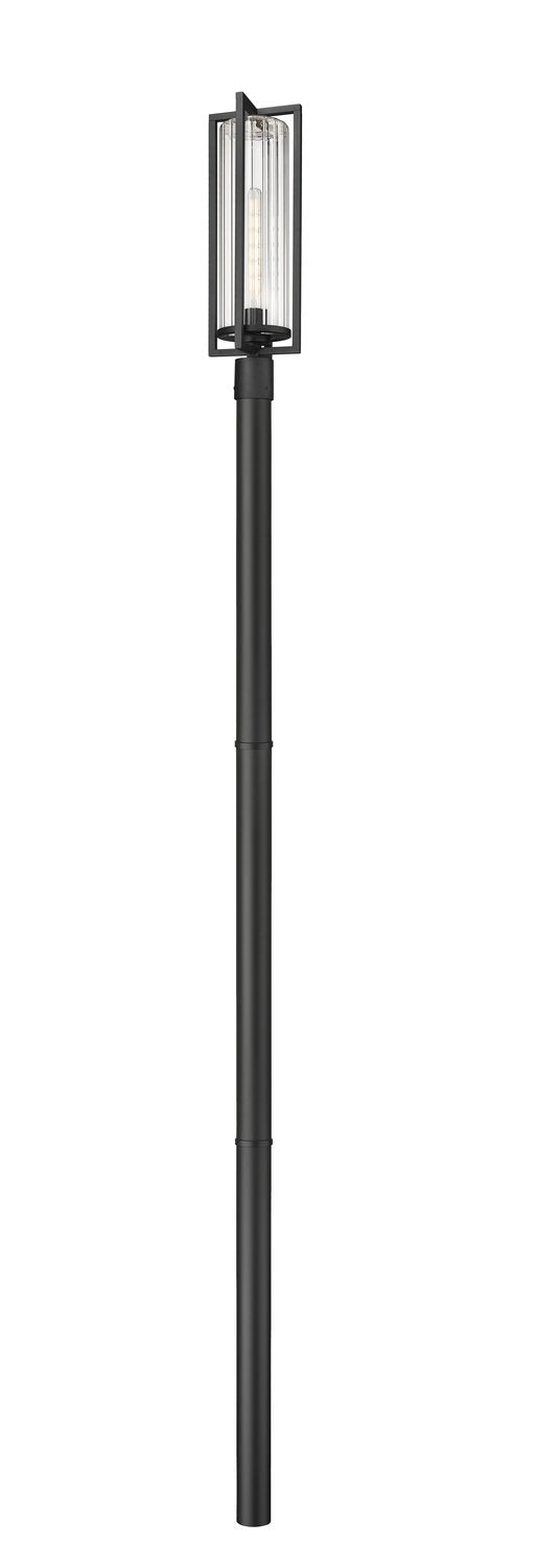 Z-LITE AURA OUTDOOR POST MOUNTED FIXTURE | 5013PHBR-5009P96-BK - Post
