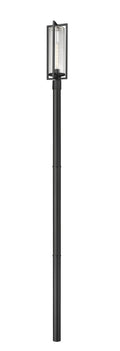 Z-LITE AURA OUTDOOR POST MOUNTED FIXTURE | 5013PHBR-5009P96-BK - Post