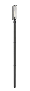 Z-LITE AURA OUTDOOR POST MOUNTED FIXTURE | 5013PHBR-5009P96-BK - Post