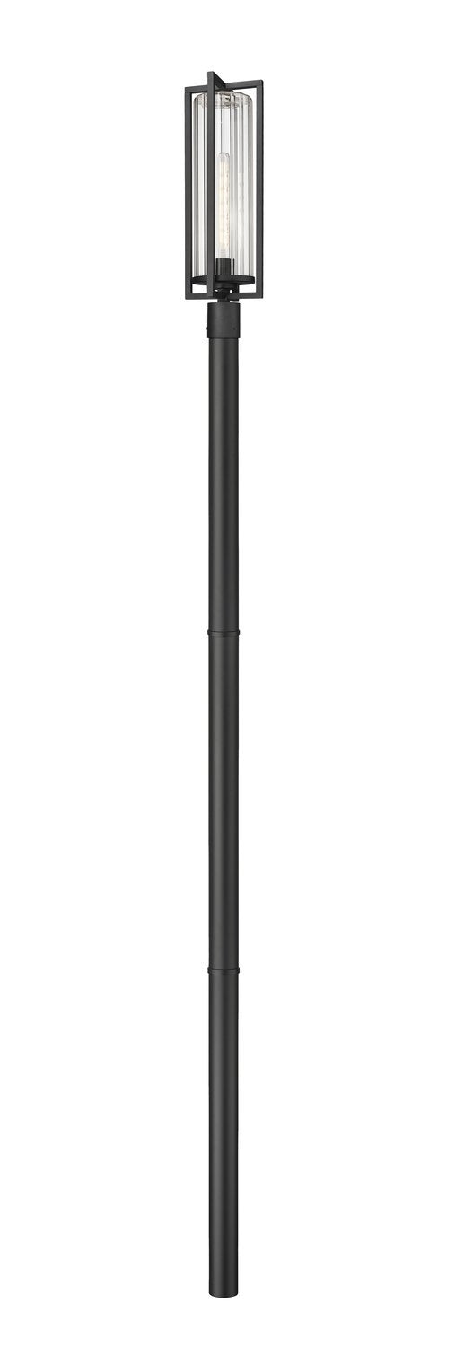 Z-LITE AURA OUTDOOR POST MOUNTED FIXTURE | 5013PHBR-5009P96-BK - Post