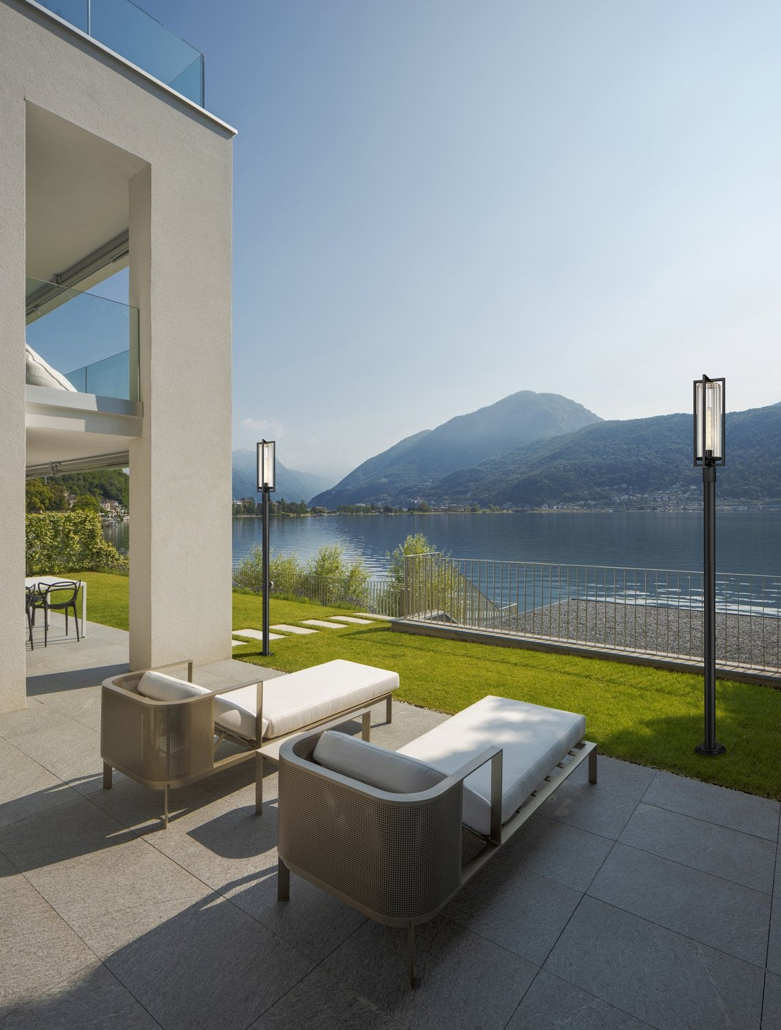 Z-LITE AURA OUTDOOR POST MOUNTED FIXTURE | 5013PHBR-5012P-BK - Post