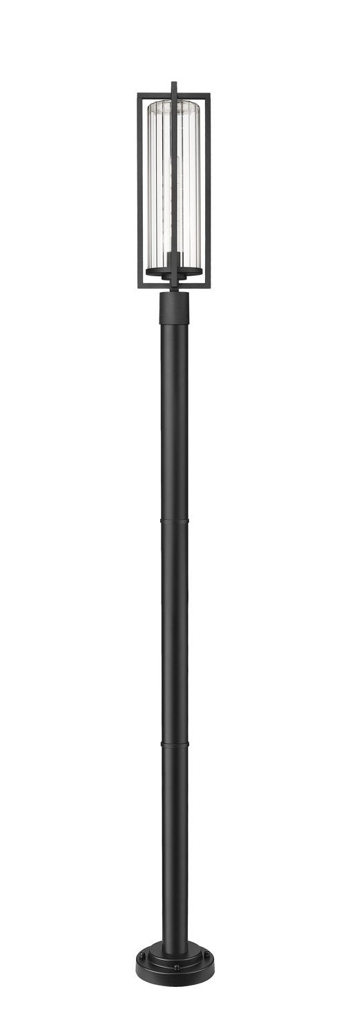 Z-LITE AURA OUTDOOR POST MOUNTED FIXTURE | 5013PHBR-5012P-BK - Post