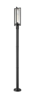Z-LITE AURA OUTDOOR POST MOUNTED FIXTURE | 5013PHBR-5012P-BK - Post