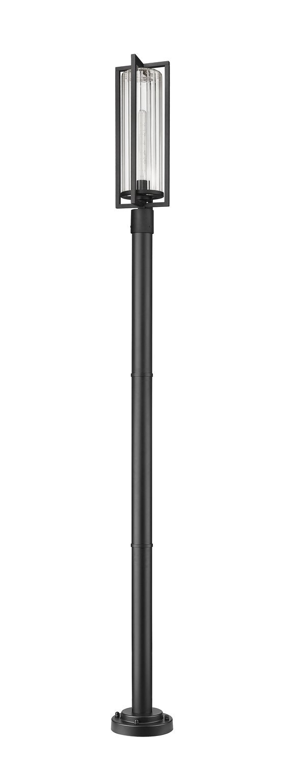 Z-LITE AURA OUTDOOR POST MOUNTED FIXTURE | 5013PHBR-5012P-BK - Post
