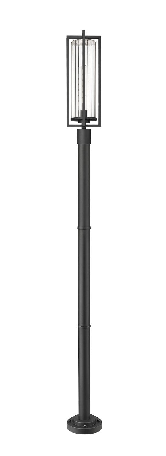 Z-LITE AURA OUTDOOR POST MOUNTED FIXTURE | 5013PHBR-567P-BK - Post