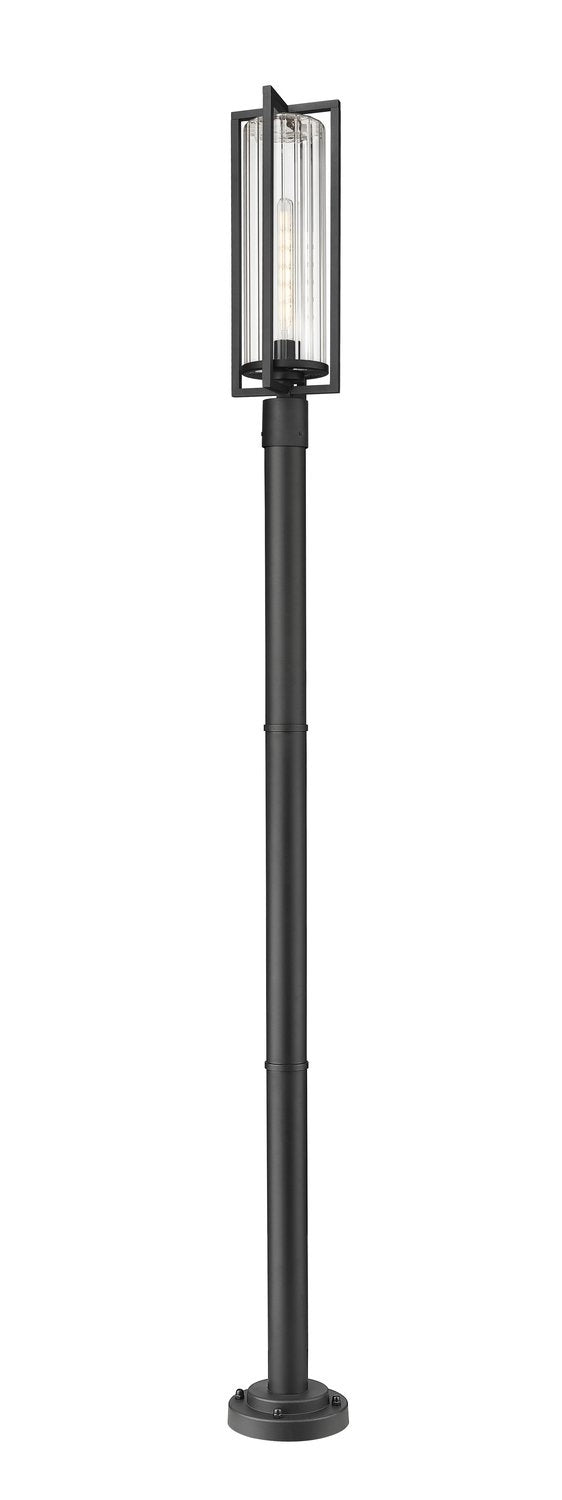 Z-LITE AURA OUTDOOR POST MOUNTED FIXTURE | 5013PHBR-567P-BK - Post