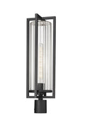 Z-LITE AURA OUTDOOR POST MOUNT FIXTURE | 5013PHBR-BK - Post