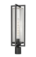 Z-LITE AURA OUTDOOR POST MOUNT FIXTURE | 5013PHBR-BK - Post