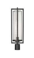 Z-LITE AURA OUTDOOR POST MOUNT FIXTURE | 5013PHBR-BK - Post