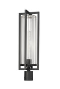 Z-LITE AURA OUTDOOR POST MOUNT FIXTURE | 5013PHBR-BK - Post