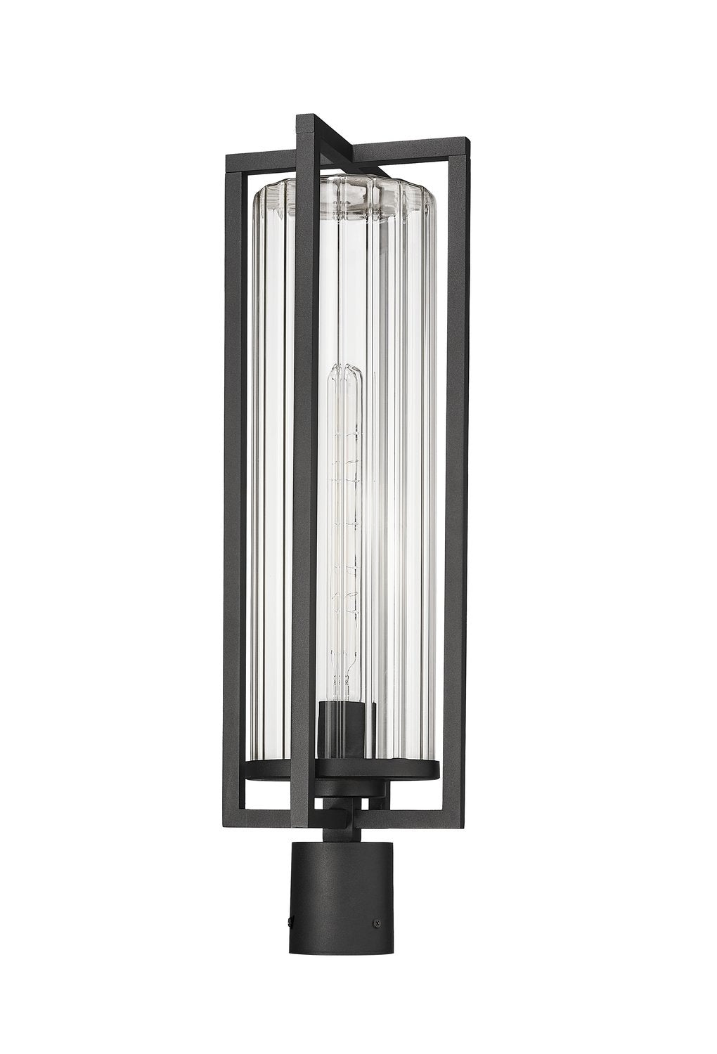 Z-LITE AURA OUTDOOR POST MOUNT FIXTURE | 5013PHBR-BK - Post
