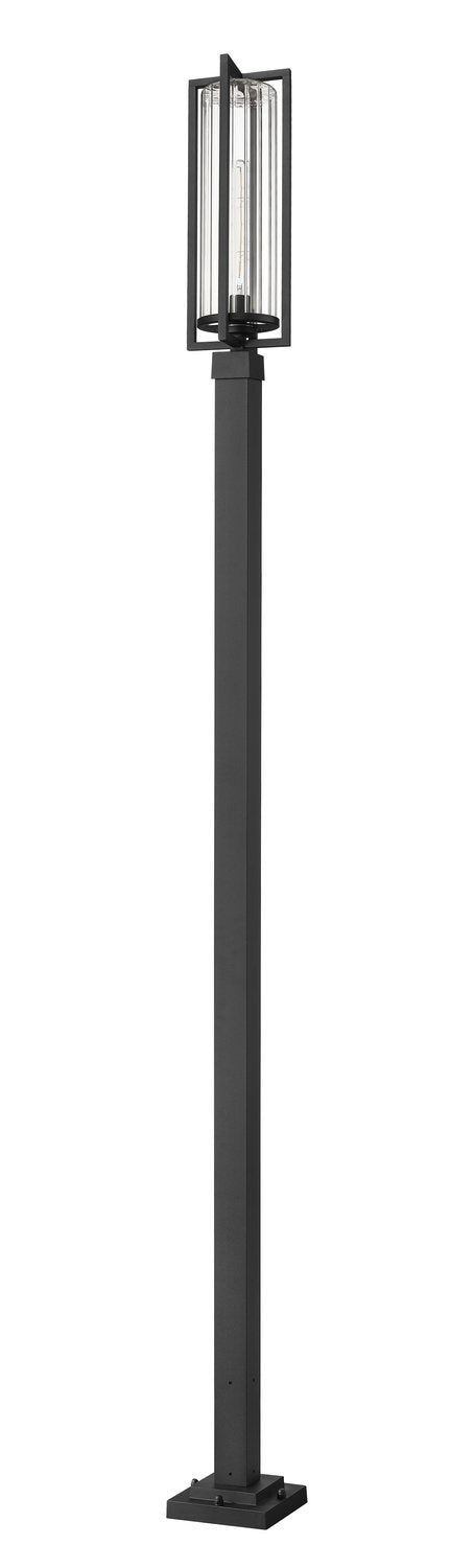 Z-LITE AURA OUTDOOR POST MOUNTED FIXTURE | 5013PHBS-536P-BK - Post