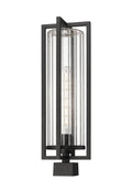 Z-LITE AURA OUTDOOR POST MOUNT FIXTURE | 5013PHBS-BK - Post