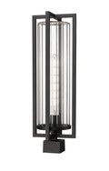 Z-LITE AURA OUTDOOR POST MOUNT FIXTURE | 5013PHBS-BK - Post