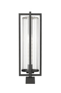 Z-LITE AURA OUTDOOR POST MOUNT FIXTURE | 5013PHBS-BK - Post