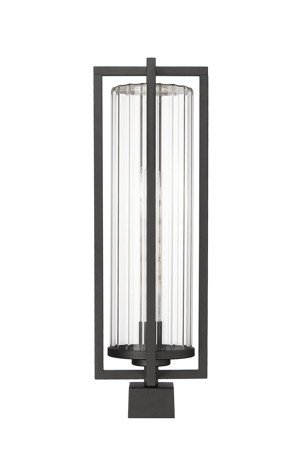 Z-LITE AURA OUTDOOR POST MOUNT FIXTURE | 5013PHBS-BK - Post