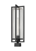 Z-LITE AURA OUTDOOR POST MOUNT FIXTURE | 5013PHBS-BK - Post