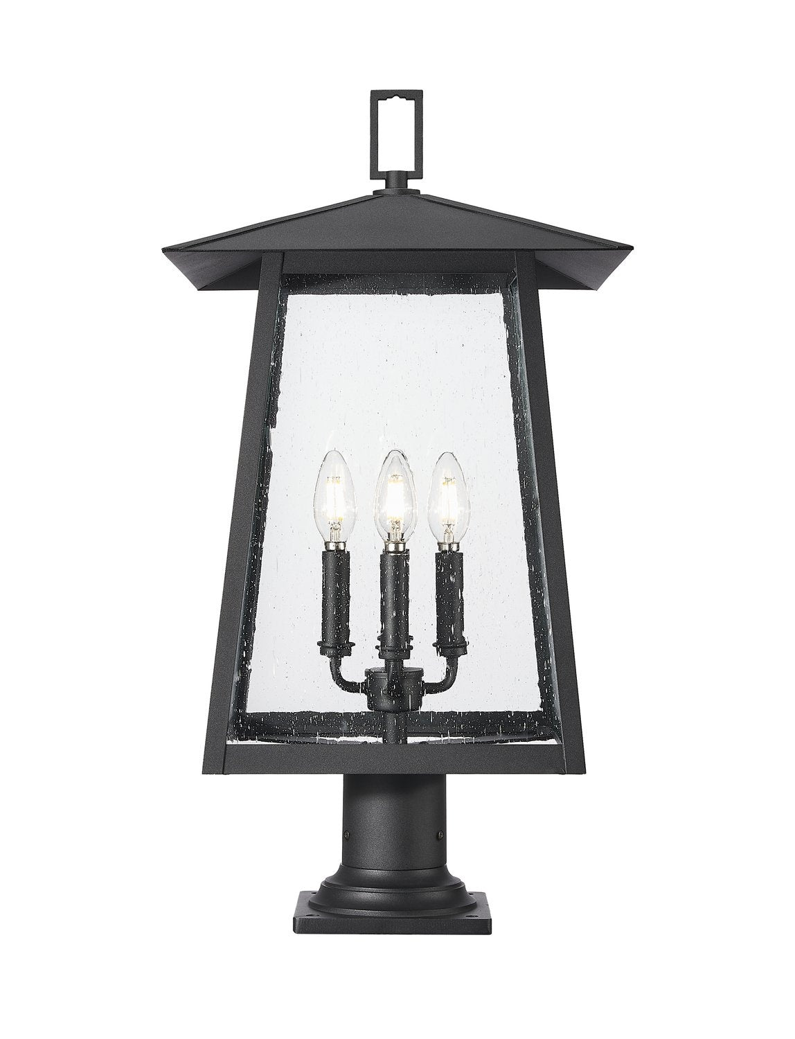 Z-LITE RAINER OUTDOOR PIER MOUNTED FIXTURE | 5015PHBR-533PM-BK