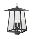 Z-LITE RAINER OUTDOOR POST MOUNT FIXTURE | 5015PHBS-BK - Post