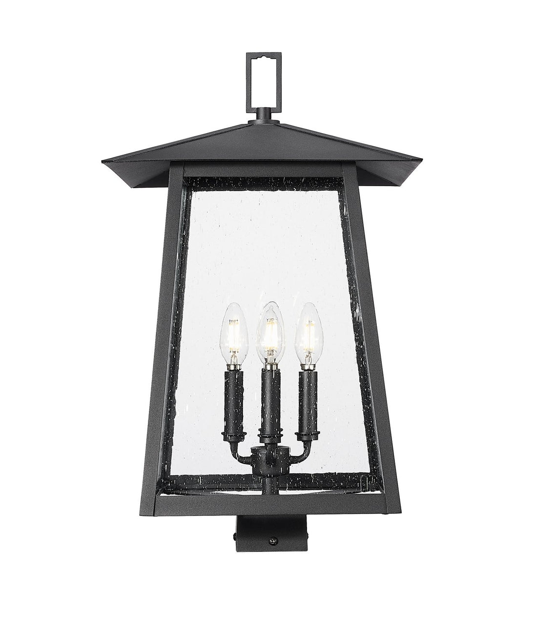 Z-LITE RAINER OUTDOOR POST MOUNT FIXTURE | 5015PHBS-BK - Post