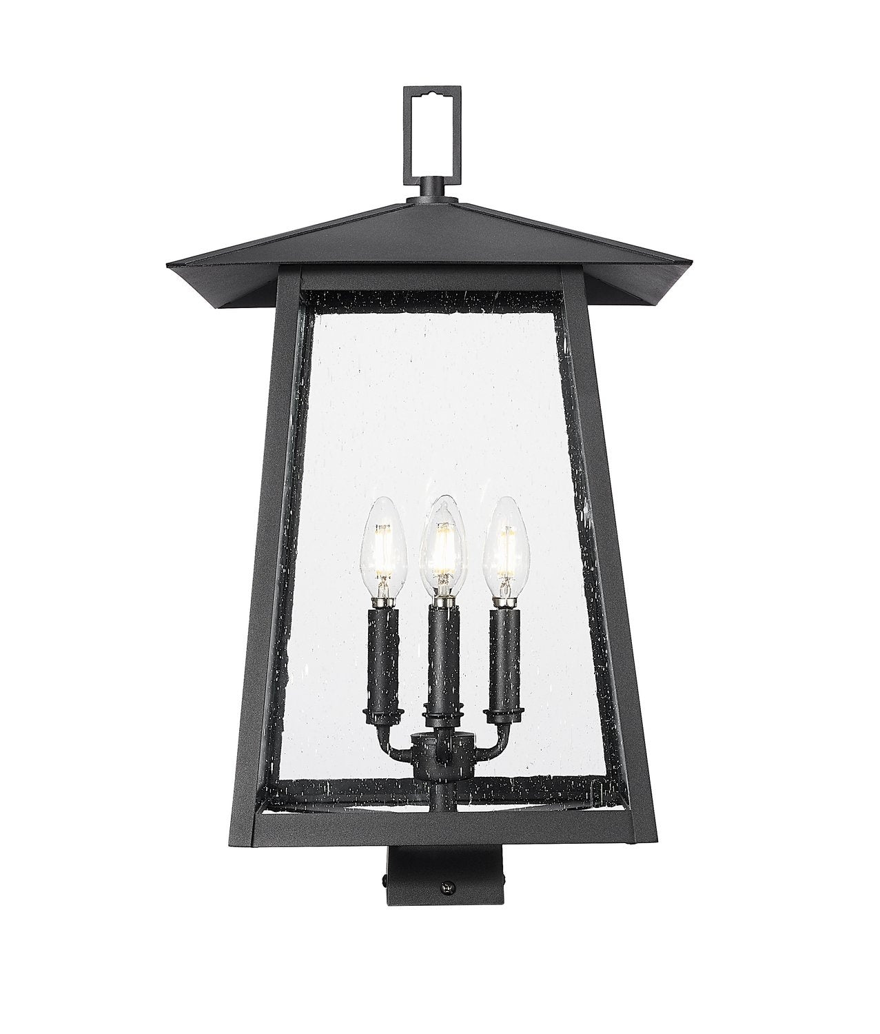 Z-LITE RAINER OUTDOOR POST MOUNT FIXTURE | 5015PHBS-BK - Post