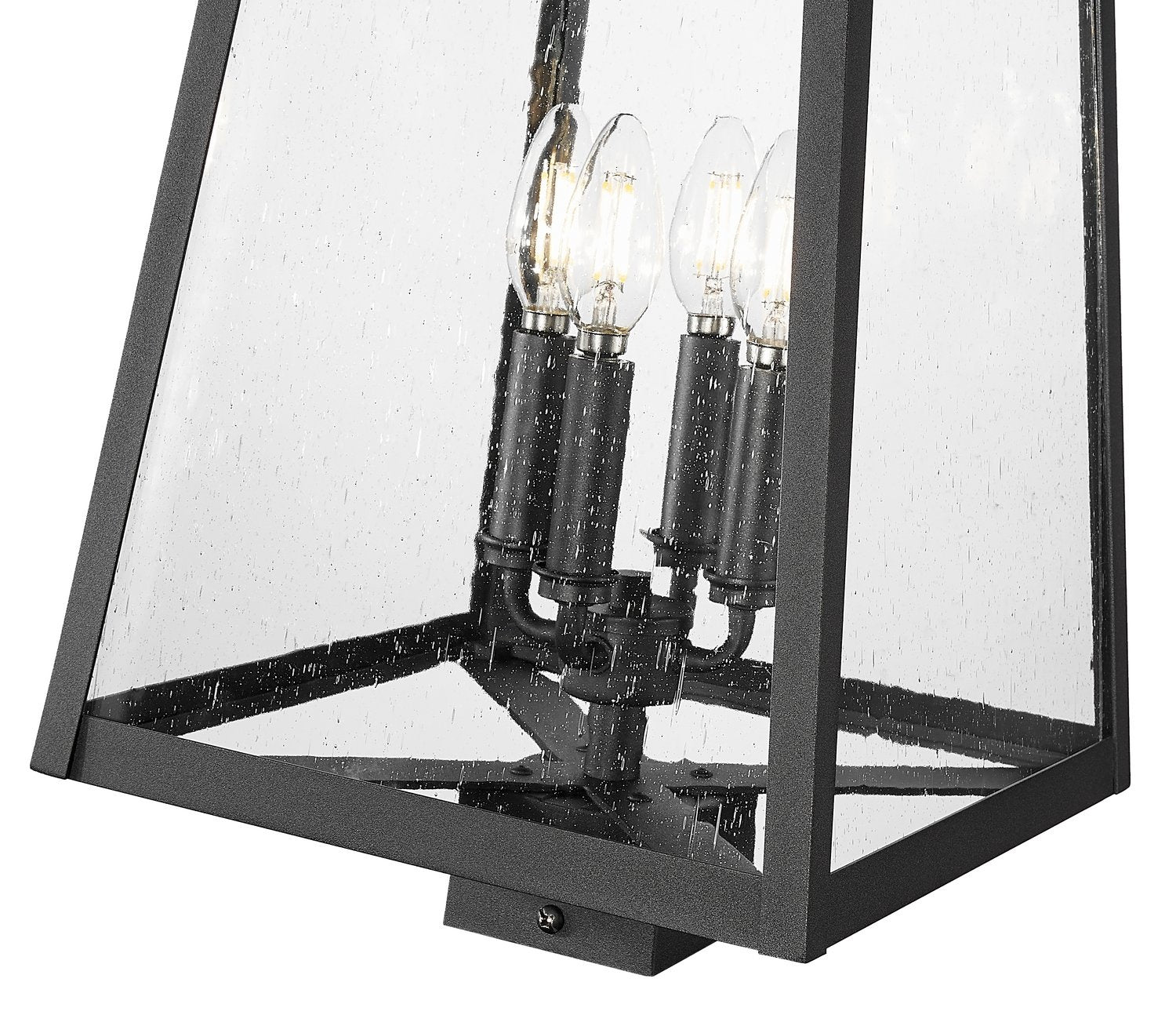 Z-LITE RAINER OUTDOOR POST MOUNT FIXTURE | 5015PHBS-BK - Post