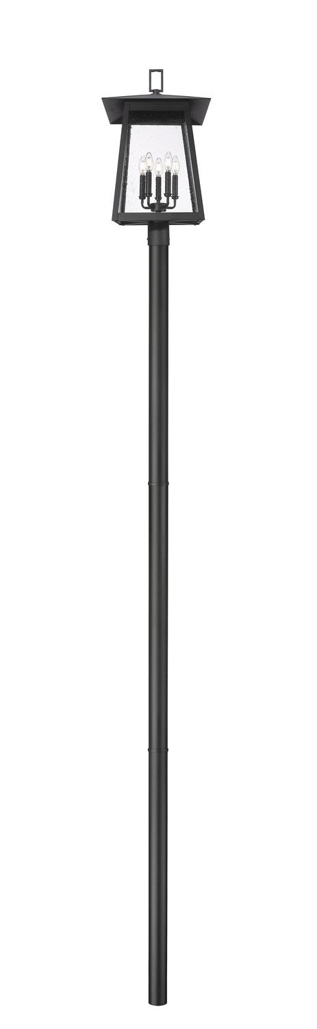 Z-LITE RAINER 5 LIGHT OUTDOOR POST MOUNTED FIXTURE | 5015PHXLR-5009P120-B - Post