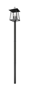 Z-LITE RAINER 5 LIGHT OUTDOOR POST MOUNTED FIXTURE | 5015PHXLR-5009P96-BK - Post