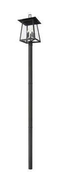Z-LITE RAINER 5 LIGHT OUTDOOR POST MOUNTED FIXTURE | 5015PHXLR-5009P96-BK - Post