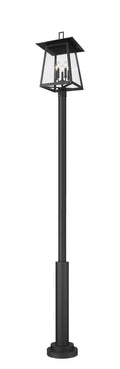 Z-LITE RAINER 5 LIGHT OUTDOOR POST MOUNTED FIXTURE | 5015PHXLR-5010P-BK - Post