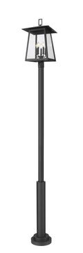 Z-LITE RAINER 5 LIGHT OUTDOOR POST MOUNTED FIXTURE | 5015PHXLR-5010P-BK - Post