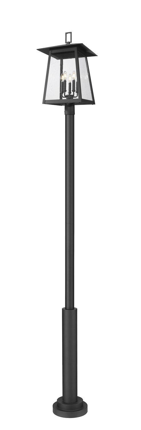 Z-LITE RAINER 5 LIGHT OUTDOOR POST MOUNTED FIXTURE | 5015PHXLR-5010P-BK - Post