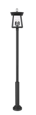 Z-LITE RAINER 5 LIGHT OUTDOOR POST MOUNTED FIXTURE | 5015PHXLR-5010P-BK - Post