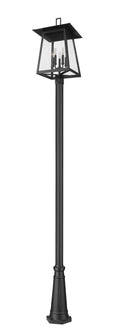 Z-LITE RAINER 5 LIGHT OUTDOOR POST MOUNTED FIXTURE | 5015PHXLR-5011P-BK - Post