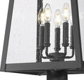 Z-LITE RAINER 5 LIGHT OUTDOOR POST MOUNTED FIXTURE | 5015PHXLR-5011P-BK - Post