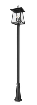 Z-LITE RAINER 5 LIGHT OUTDOOR POST MOUNTED FIXTURE | 5015PHXLR-5011P-BK - Post