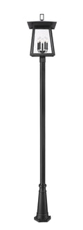Z-LITE RAINER 5 LIGHT OUTDOOR POST MOUNTED FIXTURE | 5015PHXLR-5011P-BK - Post